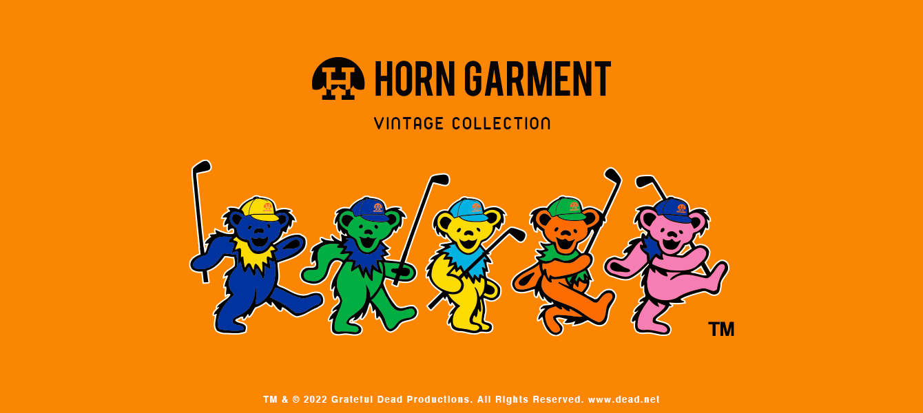 HORN GARMENT Grateful Dead 初のコラボレーションアイテムが